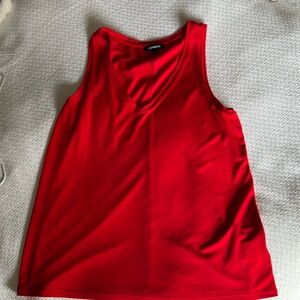 SALE! Express Red Vneck Sleeveless Tank S
